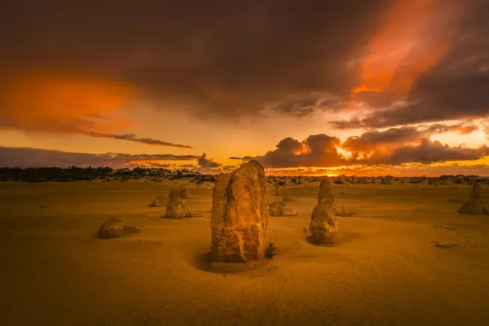 Framed Print : The Pinnacles Desert Of Nambung National Park, Western Australia, Australia Framed Print : The Pinnacles Desert Of Nambung National Park, Western Australia, Australia