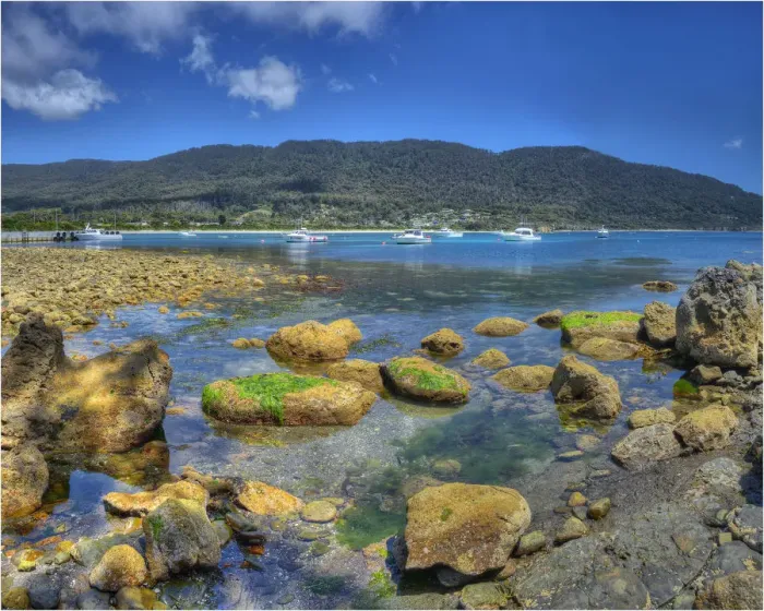 Framed Print : Pirates bay, southern area near Tasman peninsular, in the island state, Tasmania, Australia Framed Print : Pirates bay, southern area near Tasman peninsular, in the island state, Tasmania, Australia