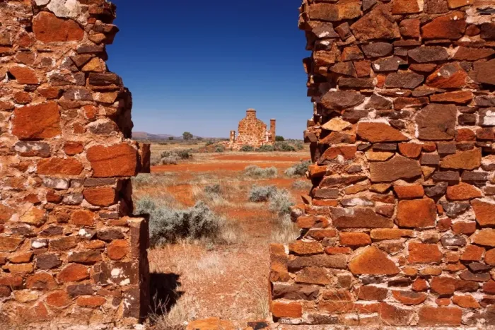 Framed Print : Pondanna Ruins, outback South Australia