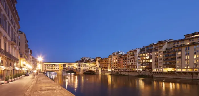 Framed Print : Ponte Vecchio - Blue hour