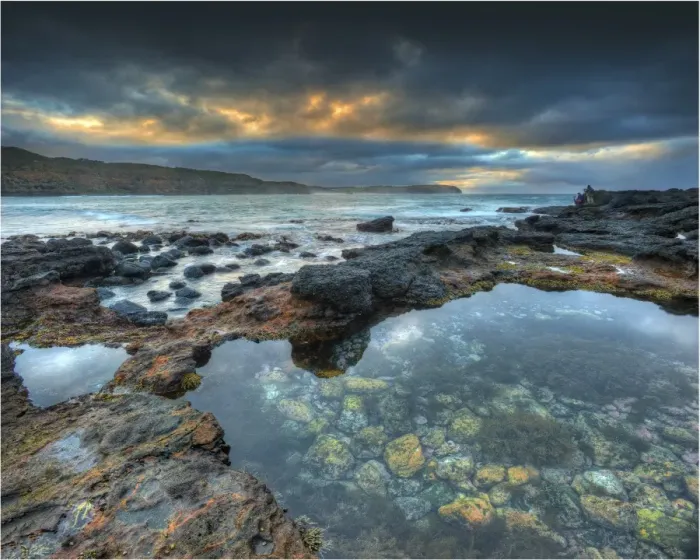 Framed Print : Port Fairy coastline at Dusk, Victoria, Australia Framed Print : Port Fairy coastline at Dusk, Victoria, Australia