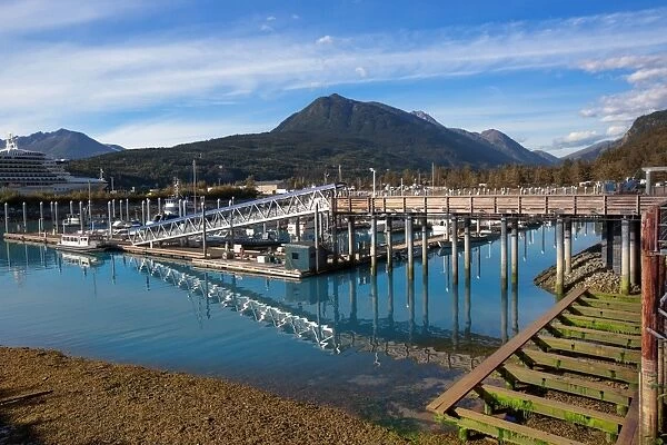 Port and Wharf of Skagway, Alaska, United States of America, North America