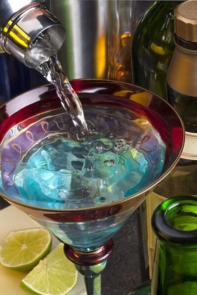 Pouring a Vodka Martini
