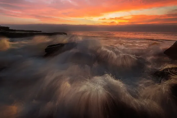 Framed Print : Powerful Waves crushing on a rocky beach Framed Print : Powerful Waves crushing on a rocky beach