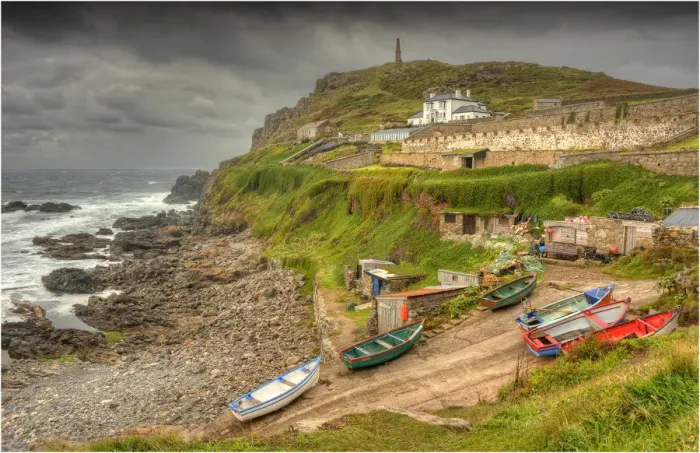 Framed Print : Priests cove, Cornish coastline, south west England, United kingdom