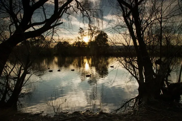 Framed Print : Pughs Lagoon at sunset, Richmond, Sydney, NSW, Australia Framed Print : Pughs Lagoon at sunset, Richmond, Sydney, NSW, Australia