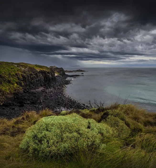 Framed Print : Pyramid Rock coastline and an approaching summer storm, Phillip Island, Bass coast, Victoria, Australia Framed Print : Pyramid Rock coastline and an approaching summer storm, Phillip Island, Bass coast, Victoria, Australia