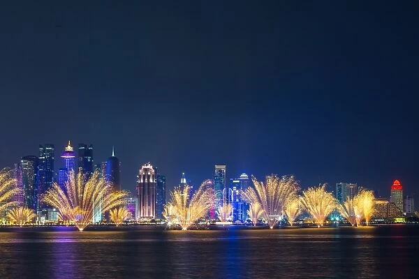 Qatar national day fireworks