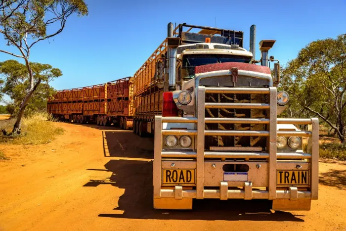 Framed Print : Quad Australian Road Train Framed Print : Quad Australian Road Train