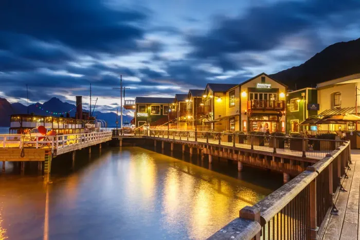 Framed Print : Queenstown by night