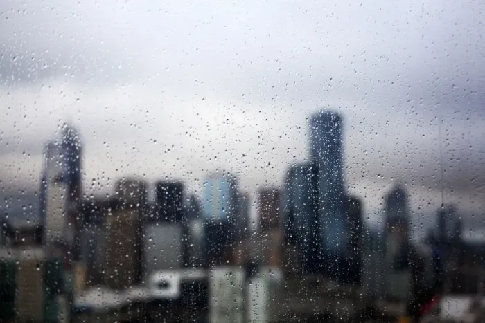 Framed Print : Rain drops on window