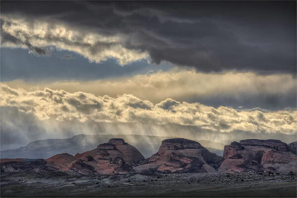 Rain-storm in the Escalante wilderness, Utah, USA