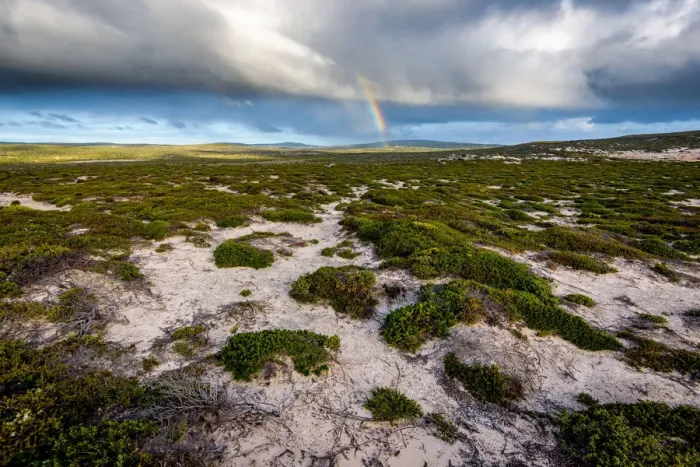 Framed Print : Rainbow in Lincoln National Park Framed Print : Rainbow in Lincoln National Park