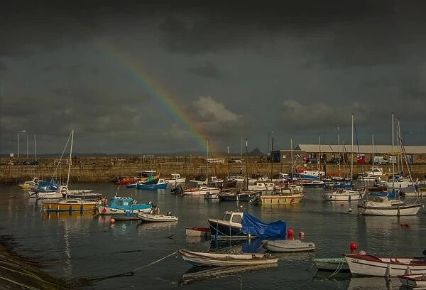 Rainbow over Penzance Harbour