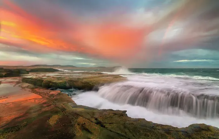 Framed Print : Rainbow sunset Framed Print : Rainbow sunset