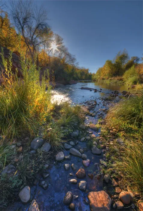 Framed Print : Red Rock Crossing, Sedona, Arizona, Western united States of America