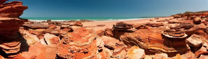 Framed Print : Reddell Beach Panorama 4 Broome WA Australia