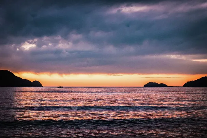 Framed Print : Reflection of the sunrise over Umina Beach