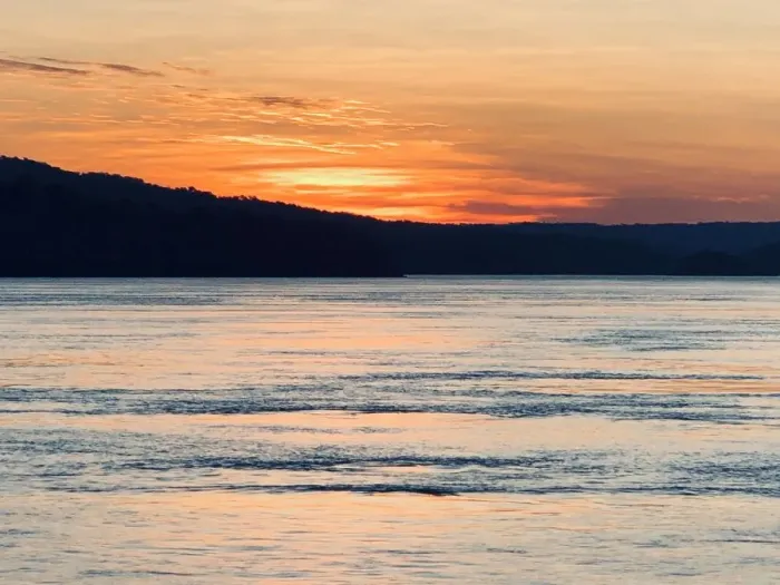 Framed Print : River Sunset Framed Print : River Sunset