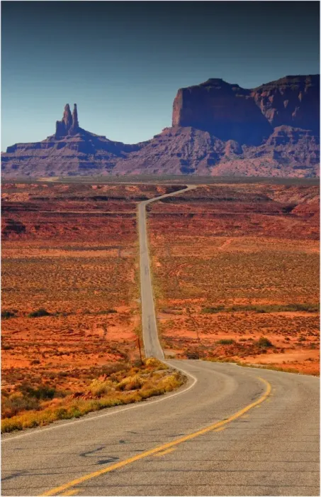 Framed Print : Road to Monument Valley, Arizona, Western united States of America