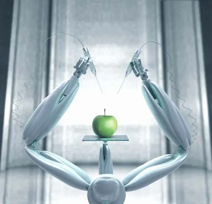 Framed Print : Robot Inject