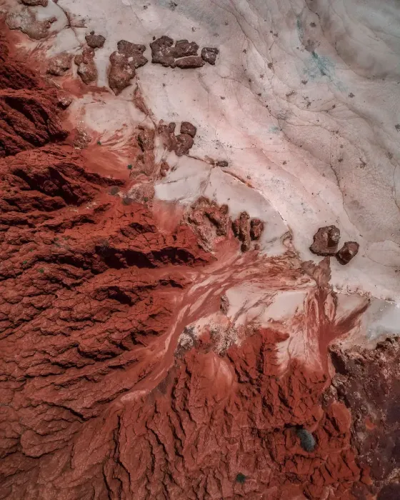 Framed Print : Rock formations on the beach shot by drone, James Price Point, The Kimberley, Australia