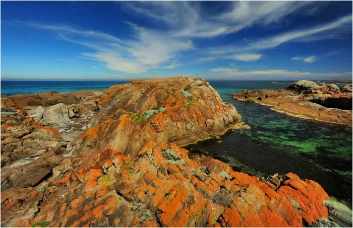 Framed Print : Rock formations, on the coastline of King Island Bass Strait, Tasmania, Australia Framed Print : Rock formations, on the coastline of King Island Bass Strait, Tasmania, Australia