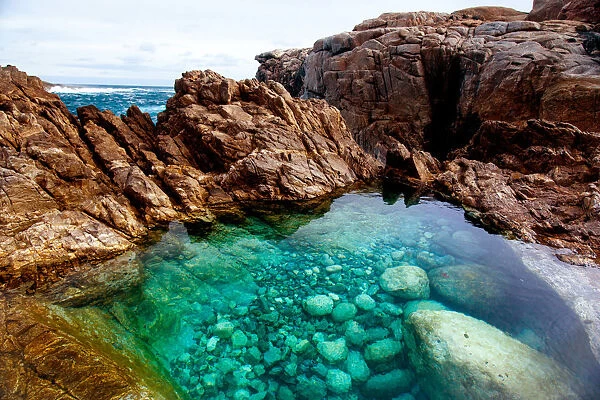 Rock pool. Cape Carnot. South Australia