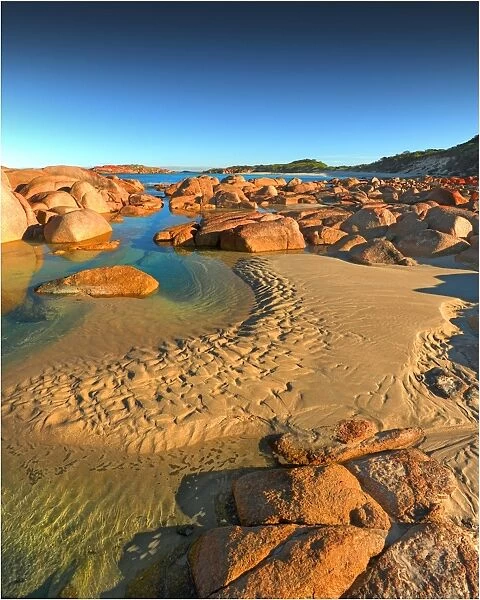 Rock-pools, Broken arm beach, King Island Bass Strait, Tasmania, Australia