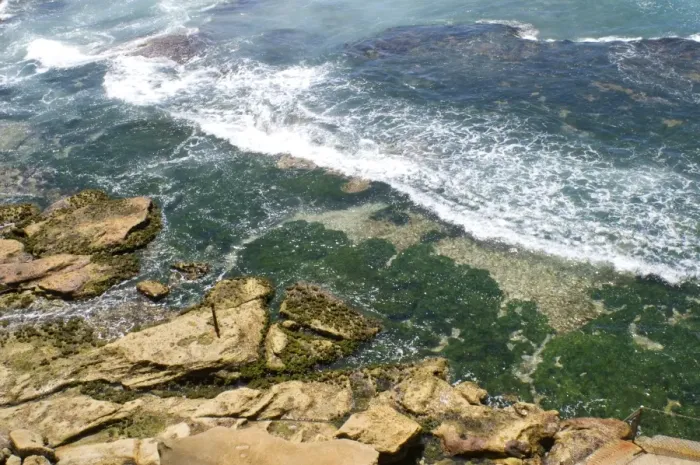 Framed Print : Rocky coastline, Bondi