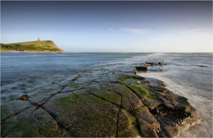 Framed Print : The rocky coastline of Kimmeridge bay, Jurassic coastline of Dorset, south west England