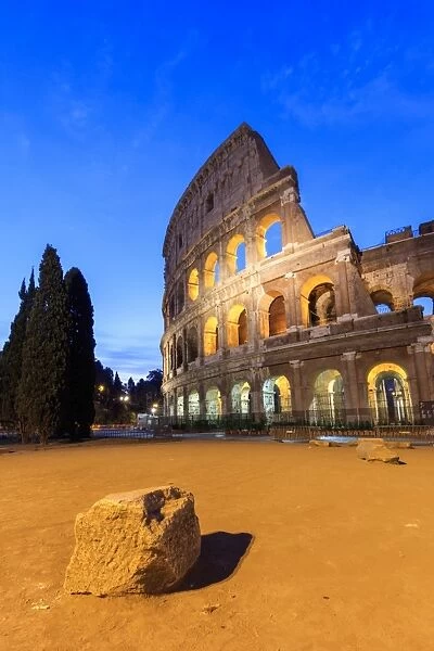 Rome, Colosseum by night