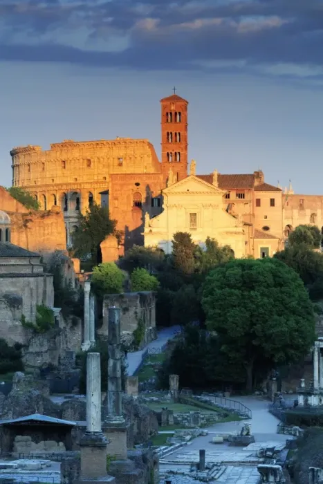 Framed Print : Rome, Colosseum and Romand Forum Framed Print : Rome, Colosseum and Romand Forum