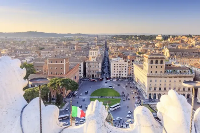 Framed Print : Rome, Piazza Venezia