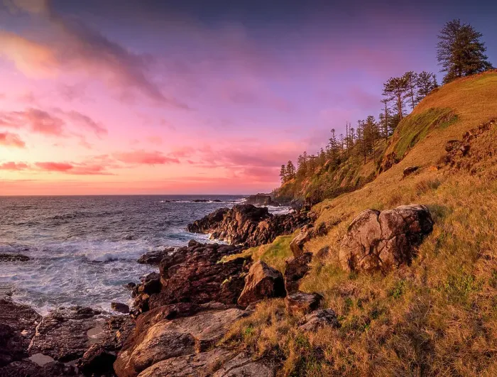 Framed Print : Rugged cliffs and sunrise light near Two Chimneys reserve, Norfolk Island, Australia, Southern South Pacific Framed Print : Rugged cliffs and sunrise light near Two Chimneys reserve, Norfolk Island, Australia, Southern South Pacific