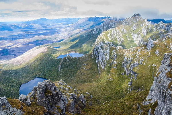 Rugged Western Arthurs range, southwest Tasmania