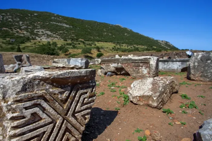 Framed Print : The Ruins of Stone Carving in Ancient Ephesus, Selcuk, Izmir Province, Ionia, Turkey Framed Print : The Ruins of Stone Carving in Ancient Ephesus, Selcuk, Izmir Province, Ionia, Turkey