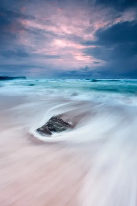 Framed Print : Rushing sea