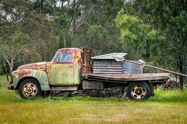 Rustic Old Farm Vehicles
