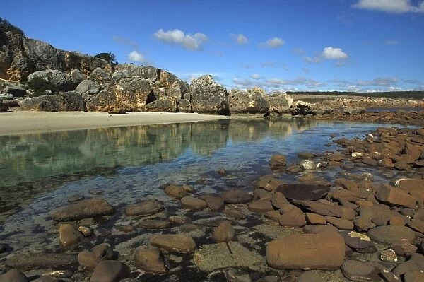 Salt water lagoon on Kangaroo Island, Flinders Chase National Park, South Australia, Australia