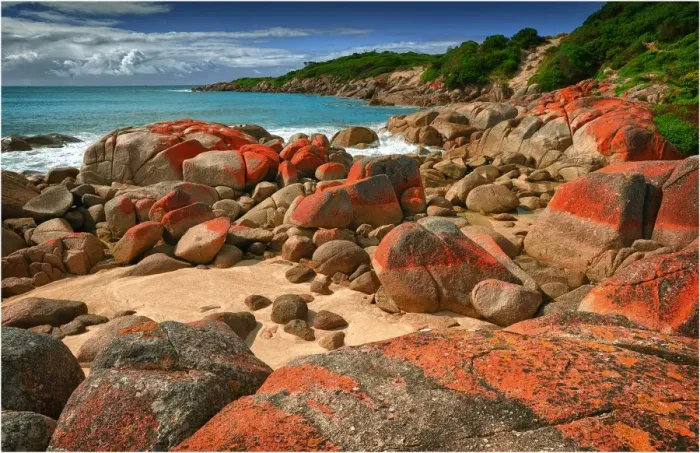 Framed Print : Sand blow Point, east coastline of King Island Bass Strait, Tasmania, Australia