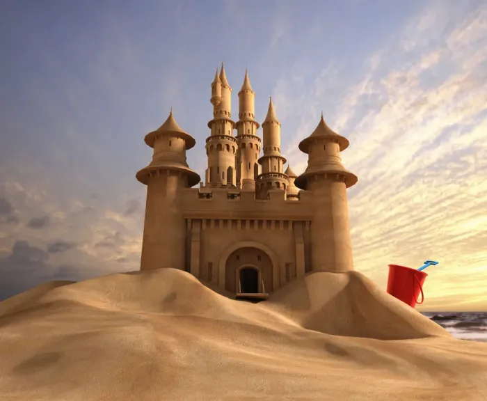 Framed Print : sand castle Framed Print : sand castle