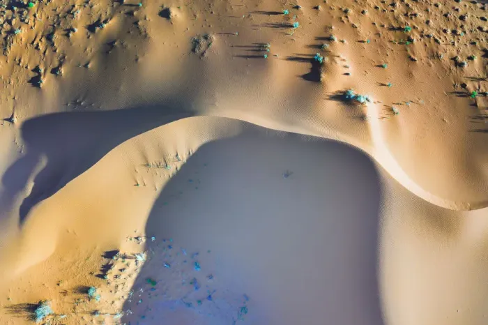 Framed Print : Sand Dune Aerial Framed Print : Sand Dune Aerial