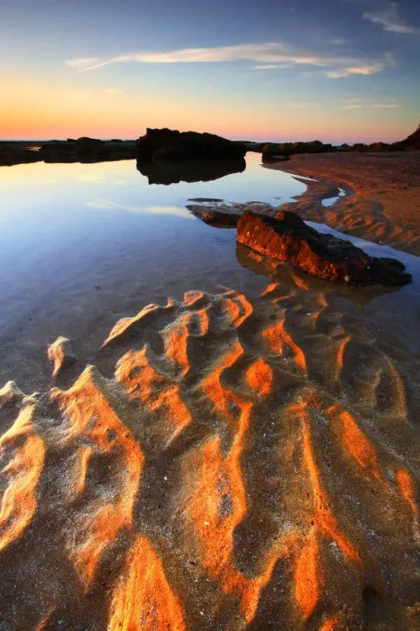 Framed Print : Sand Ripples