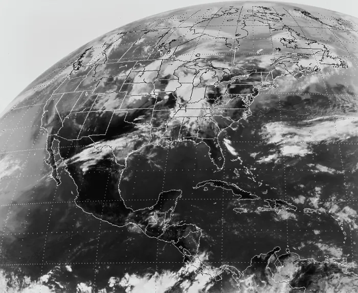 Framed Print : Satellite View Of North America
