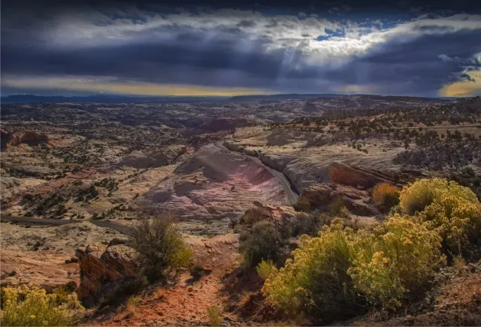 Framed Print : A scenic view at Capital Reef National Park in Utah, western United States Framed Print : A scenic view at Capital Reef National Park in Utah, western United States