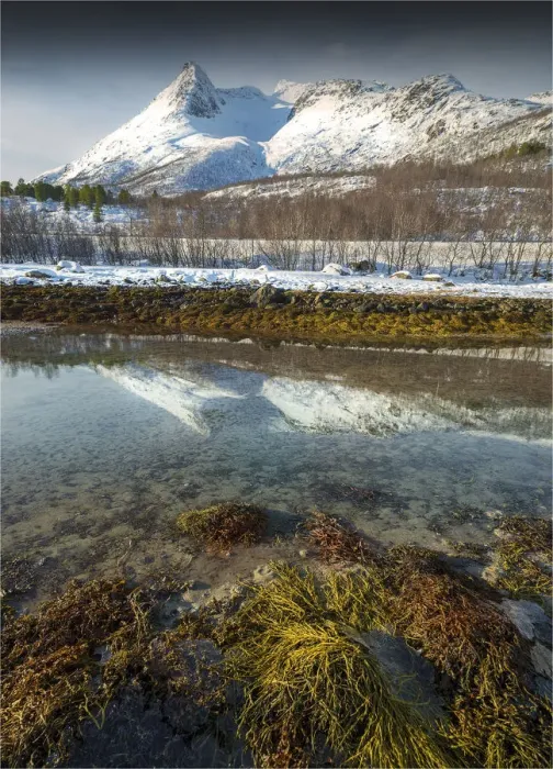 Framed Print : Scenic view in the Fiskefjorden region during winter-time, Arctic circle of Norway Framed Print : Scenic view in the Fiskefjorden region during winter-time, Arctic circle of Norway