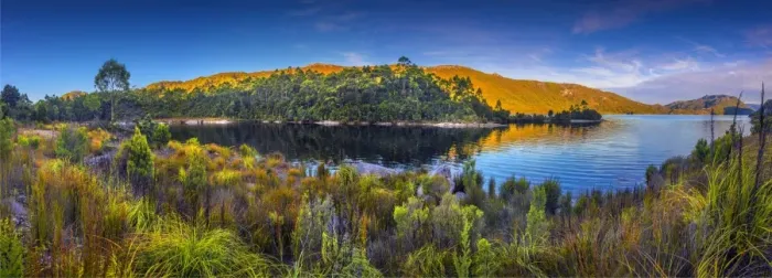Framed Print : Scenic view of Lake Pedder in the south west wilderness of Tasmania, Australia Framed Print : Scenic view of Lake Pedder in the south west wilderness of Tasmania, Australia
