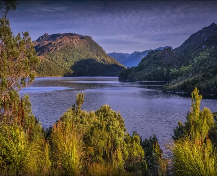 Framed Print : Scenic view of Lake Pedder in the south west wilderness of Tasmania, Australia Framed Print : Scenic view of Lake Pedder in the south west wilderness of Tasmania, Australia