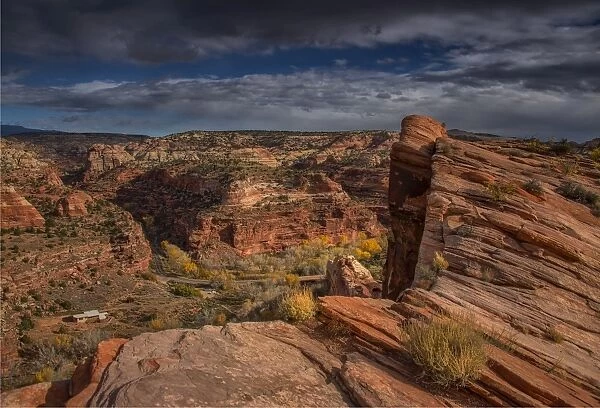 A scenic viewpoint in the Escalante wilderness, Utah, western United States